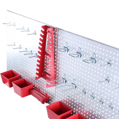 Panel con soporte para herramientas 34 piezas