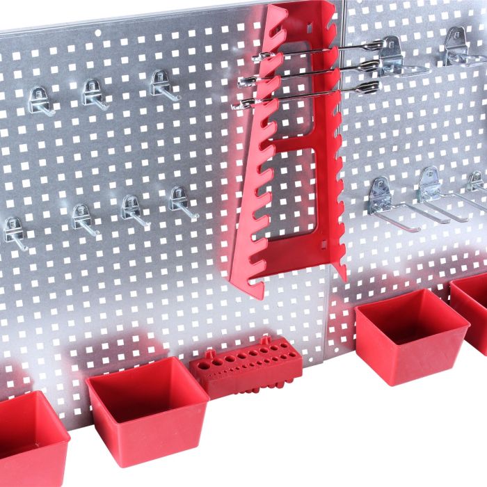 Panel con soporte para herramientas 34 piezas