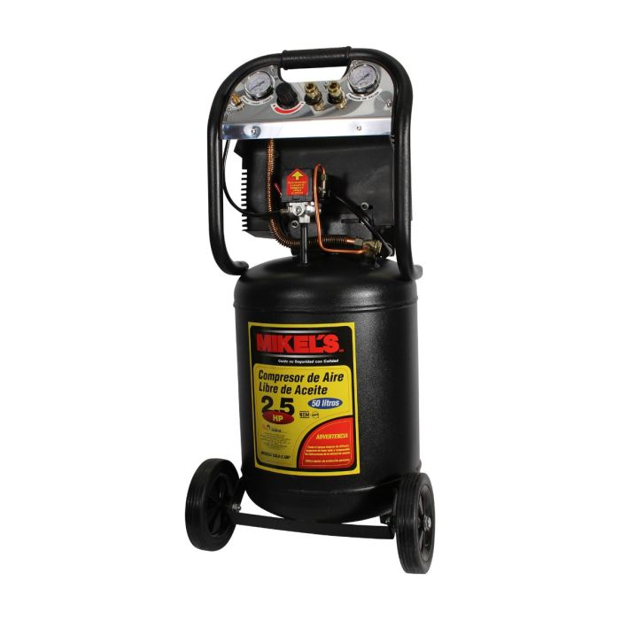 Compresor de aire 2.5 hp (50 lts) LIBRE DE ACEITE