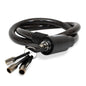 Cable candado flexible 4 llaves de seguridad (90 cm)