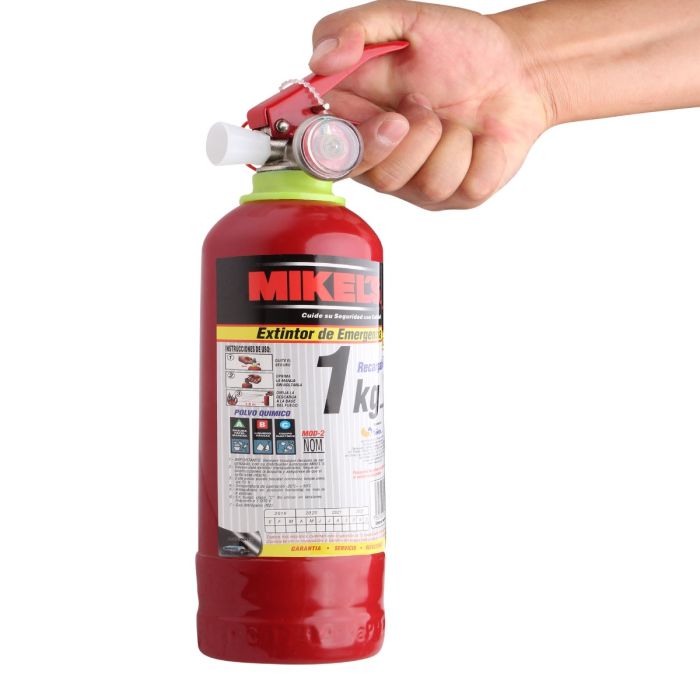 Extintor de emergencia recargable 1 kg