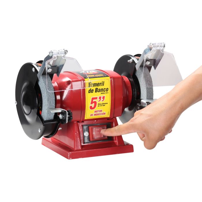 Esmeril de Banco 5" (1/3 HP, 150 W, 3.450 RPM)