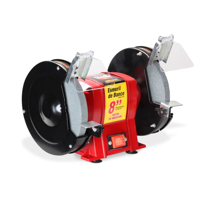 Esmeril de Banco 8" (3/4 HP, 400 W, 3.450 RPM)