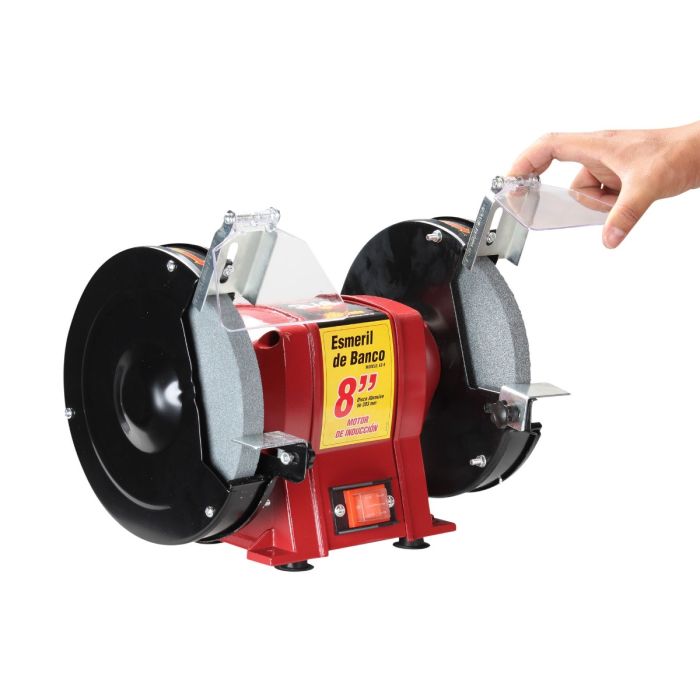 Esmeril de Banco 8" (3/4 HP, 400 W, 3.450 RPM)