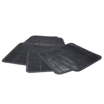 Tapetes para Carro de PVC Negros 4 pz