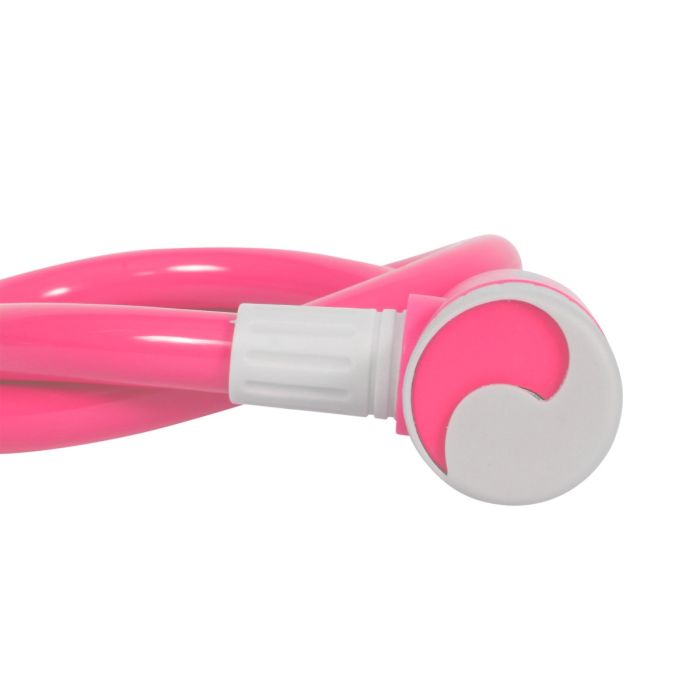 Cable candado flexible rosa