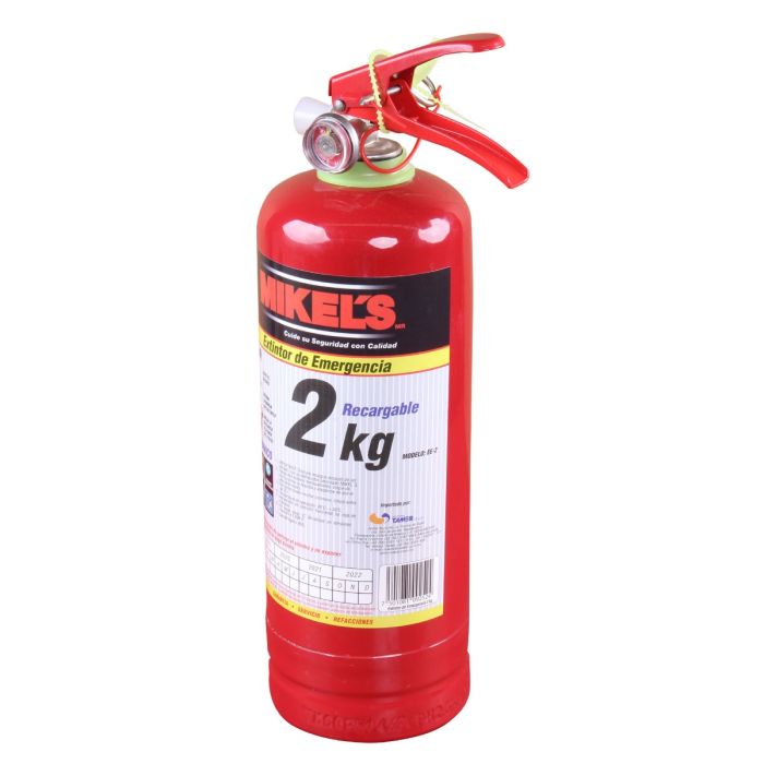 Extintor de emergencia recargable 2 kg