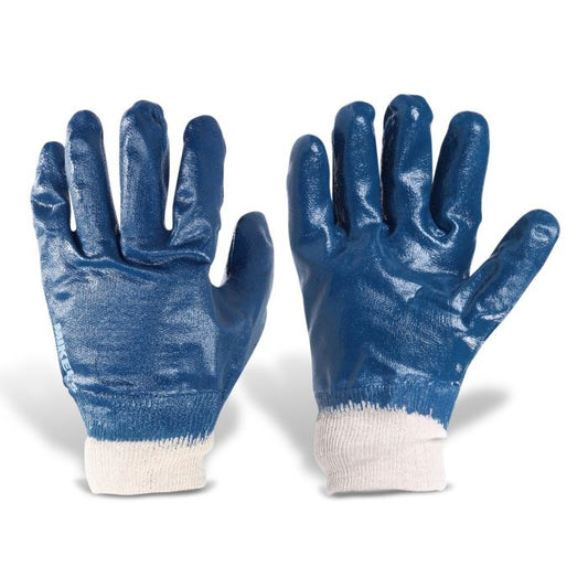 Guantes para trabajo de nitrilo con forro de algodón