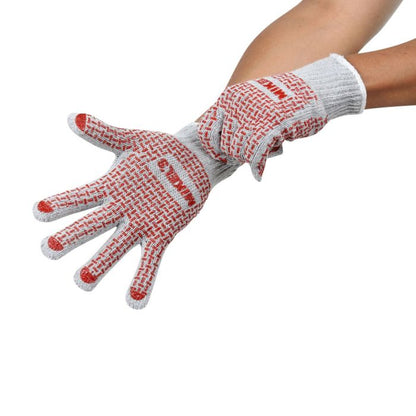 Guantes para trabajo de algodón con puntos de PVC