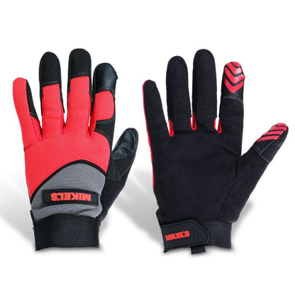 Guantes para trabajo para mécanico piel sintética (M)