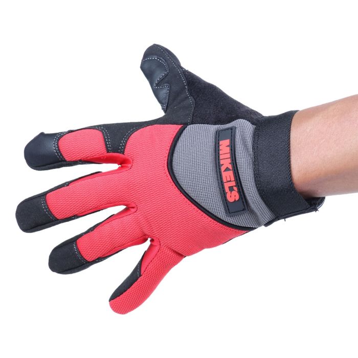 Guantes para trabajo para mécanico piel sintética (M)