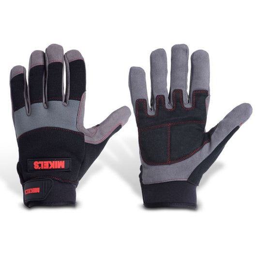 Guantes para trabajo profesionales para mécanico acolchonados (L)