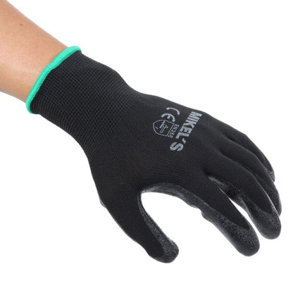 Guantes para trabajo de nylon con espuma de nitrilo (M)