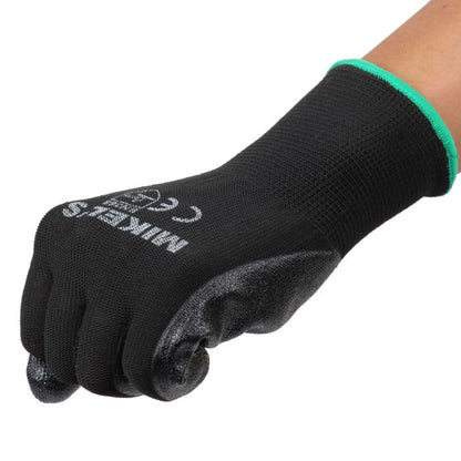 Guantes para trabajo de nylon con espuma de nitrilo (M)