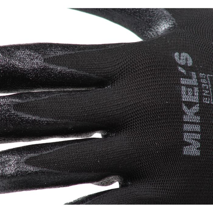 Guantes para trabajo de nylon con espuma de nitrilo (L)