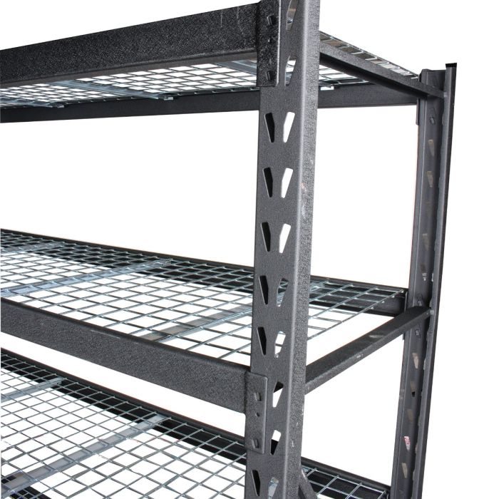 Estante para almacenaje metálico industrial (77"x24") 4 repisas, 2500 kg