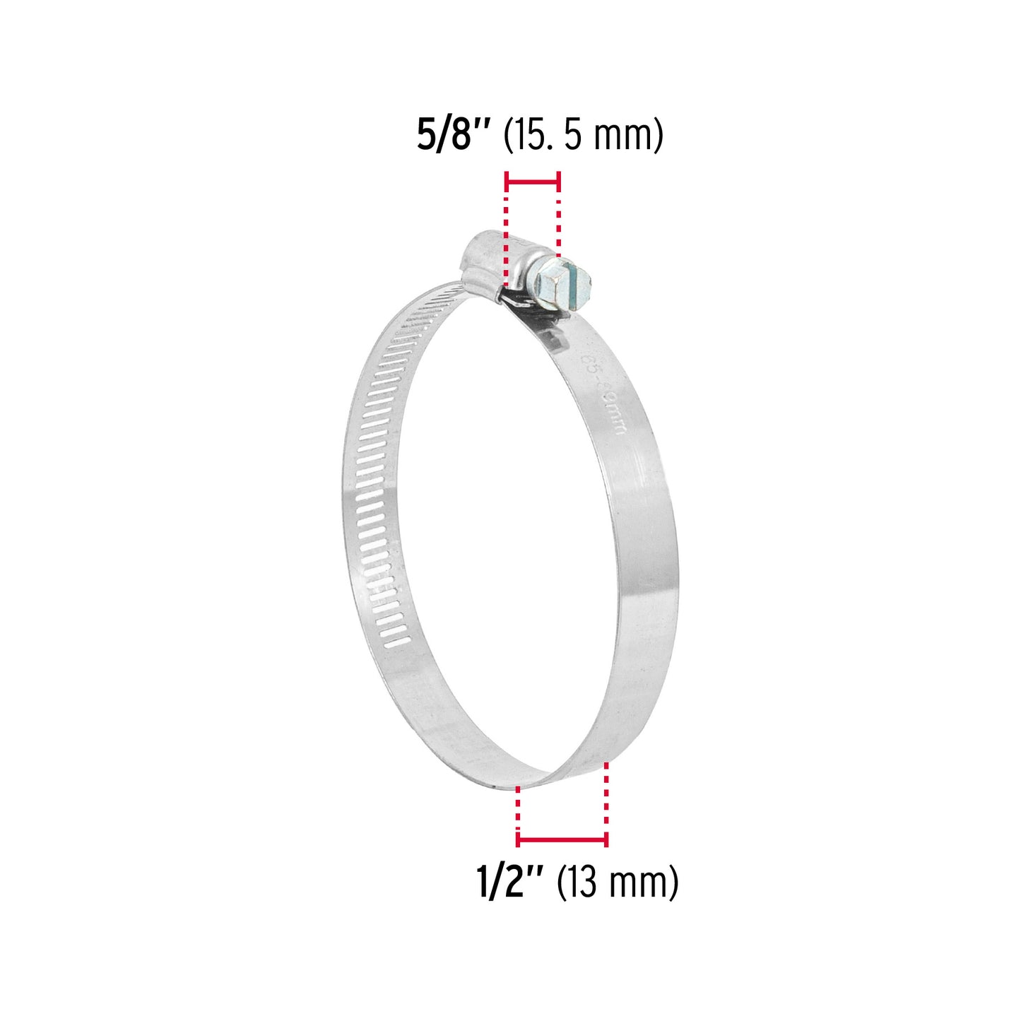 Bolsa c/5 abrazaderas sin fin reforzadas #48,2-9/16-3-1/2' AB-48 44245 MM00