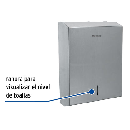 Dispensador de acero inox. para toallas de papel, Foset ABP-30X 47933 MM0