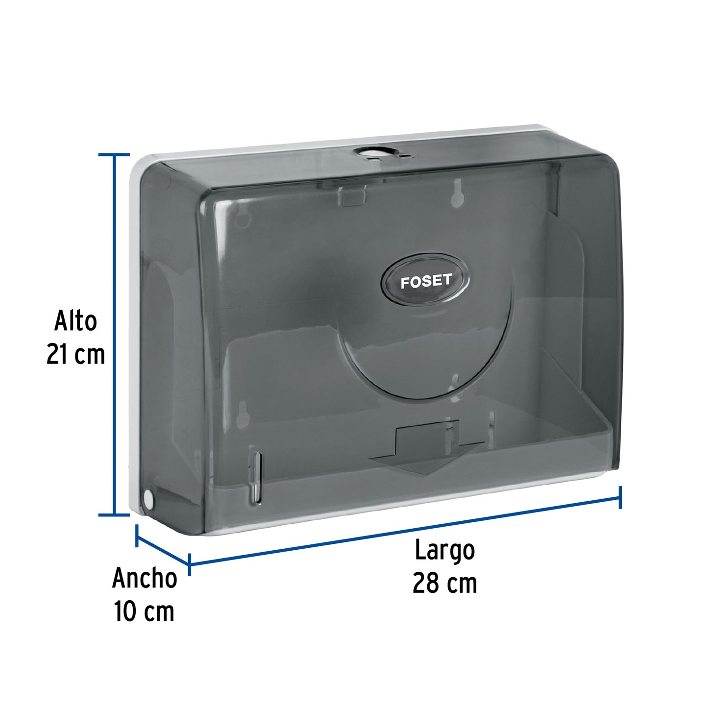 Dispensador junior p/toallas de papel, humo, Basic ABP-31H 45741 MM00