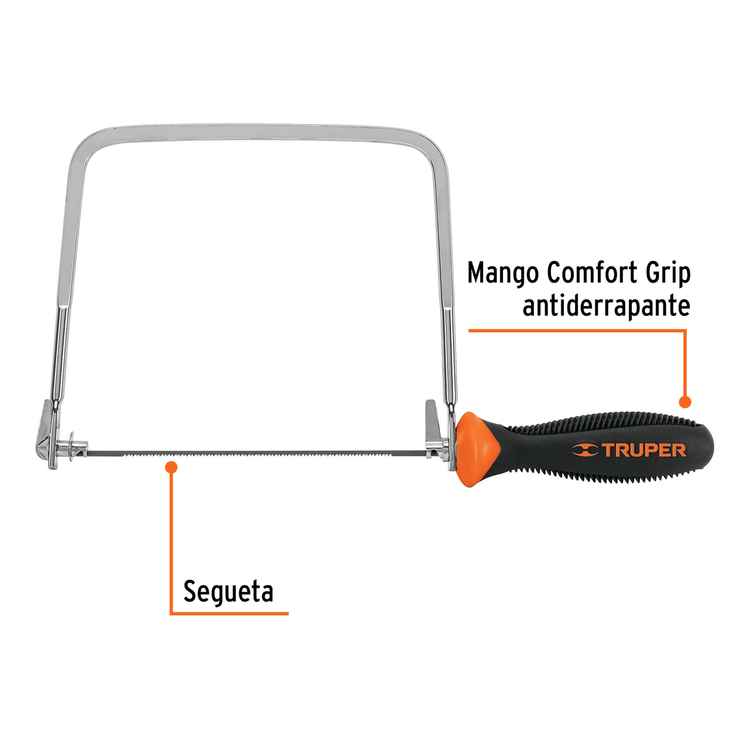 Arco calador con 5 seguetas de 6-1/2', Truper ACA-6X 10221 MM00