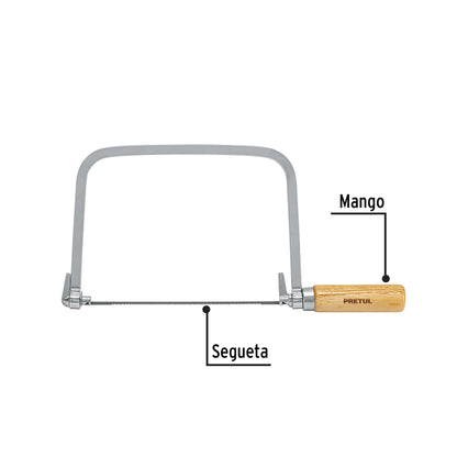 Arco calador con 5 seguetas de 6-1/2', Pretul ACA-6 20000 MM00