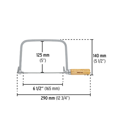 Arco calador con 5 seguetas de 6-1/2', Pretul ACA-6 20000 MM00