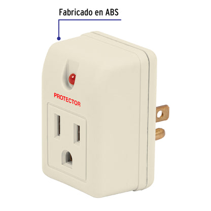 Adaptador con supresor de picos 270 joules, Volteck AD-270 46250 MM00