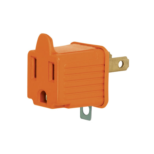 Adaptador 3 a 2, naranja, a granel, Volteck AD-32N-G 46256 MM00