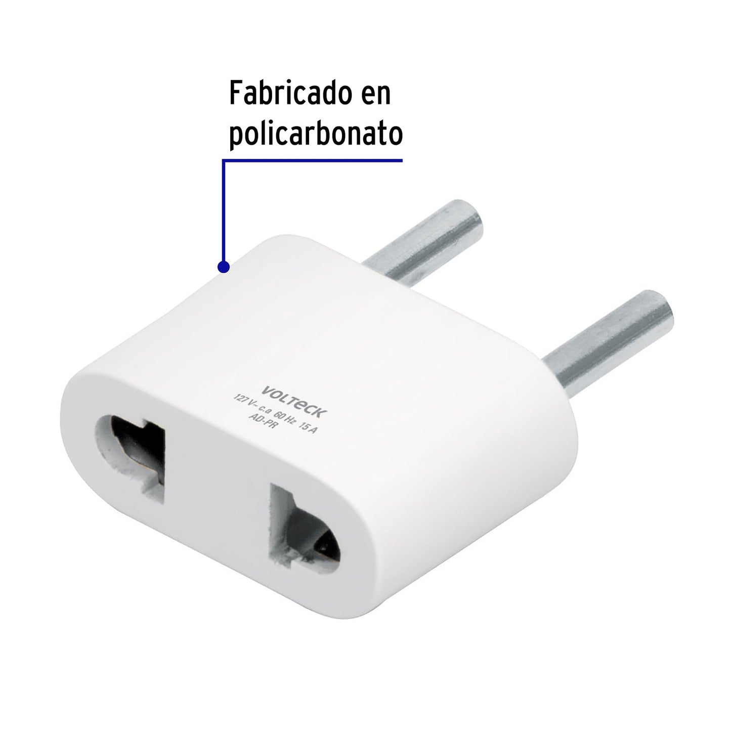 Adaptador barra plana a redonda, Volteck AD-PR 46246 MM00