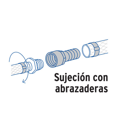 Adaptador hembra de latón 1/2' para poliducto, Foset ADPO-1/2H 49311 MM00