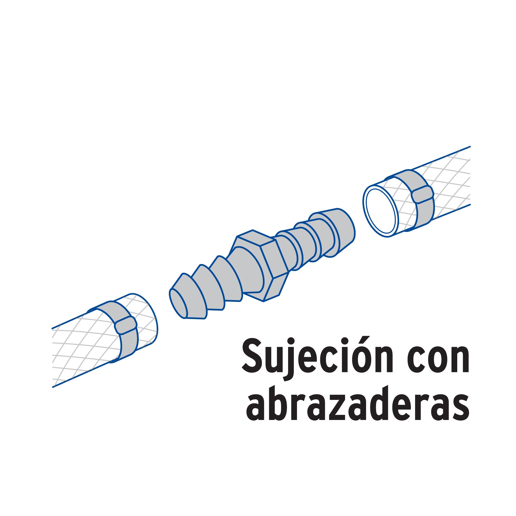 Cople inserción de latón 1' para poliducto negro, Foset ADPO-1C 49646 MM00