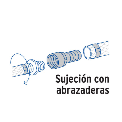 Adaptador hembra de latón 3/4' para poliducto, Foset ADPO-3/4H 49312 MM00