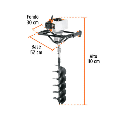 Ahoyadora / motoperforadora a gasolina 52cc, Truper AHO-52 103204 MM00