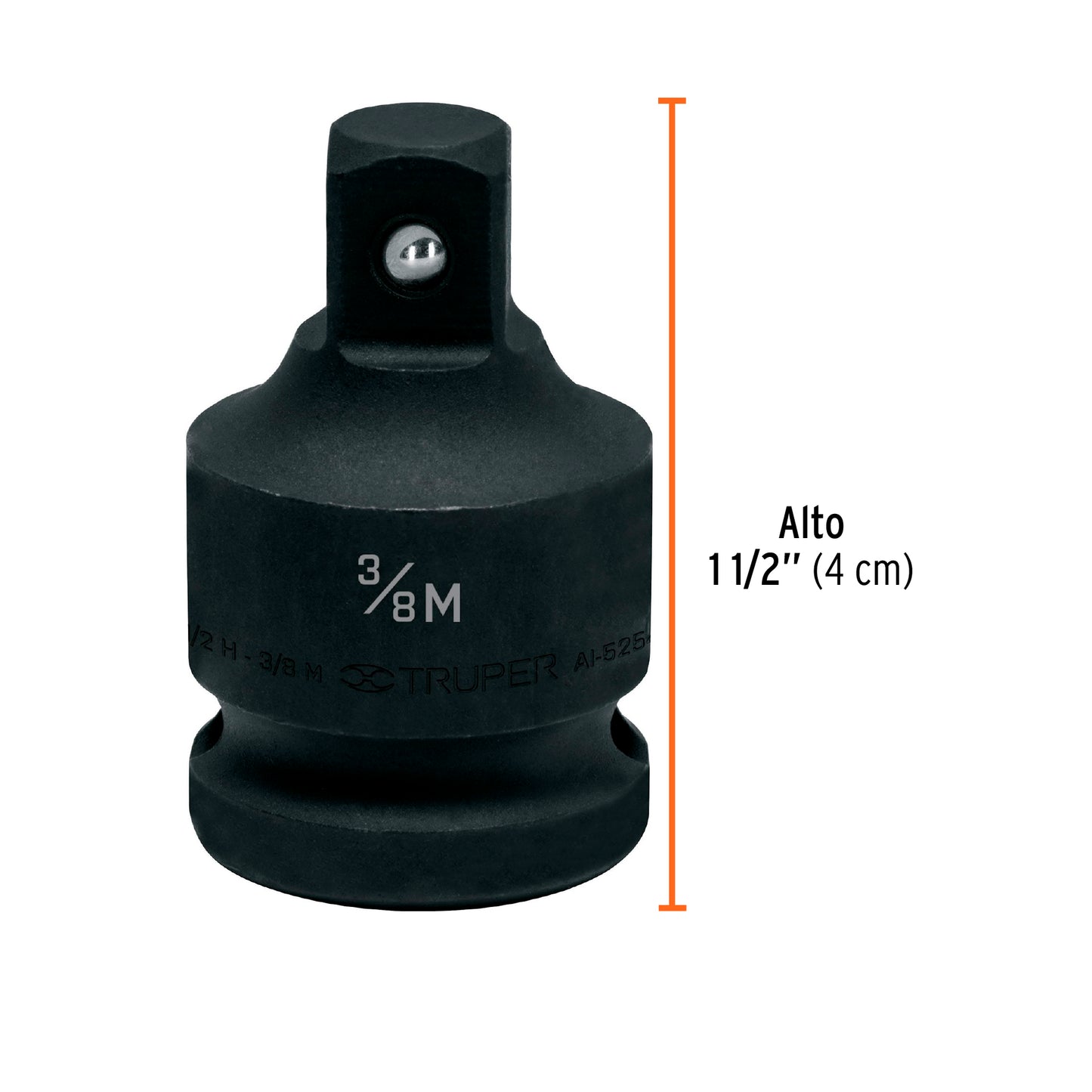 Adaptador de impacto 1/2' (H) x 3/8' (M), Truper AI-5254 100906 MM00