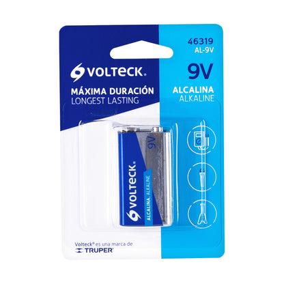 Pila alcalina 9v, blister, Volteck AL-9V 46319 MM00