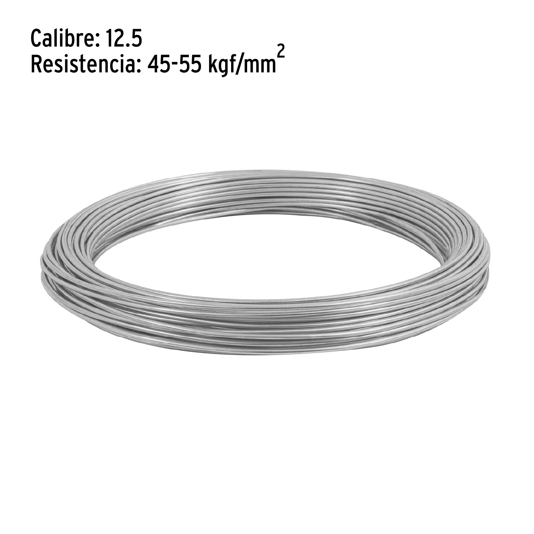 Kilo de alambre galvanizado, calibre 12.5, Fiero ALG-125 44465 MM0