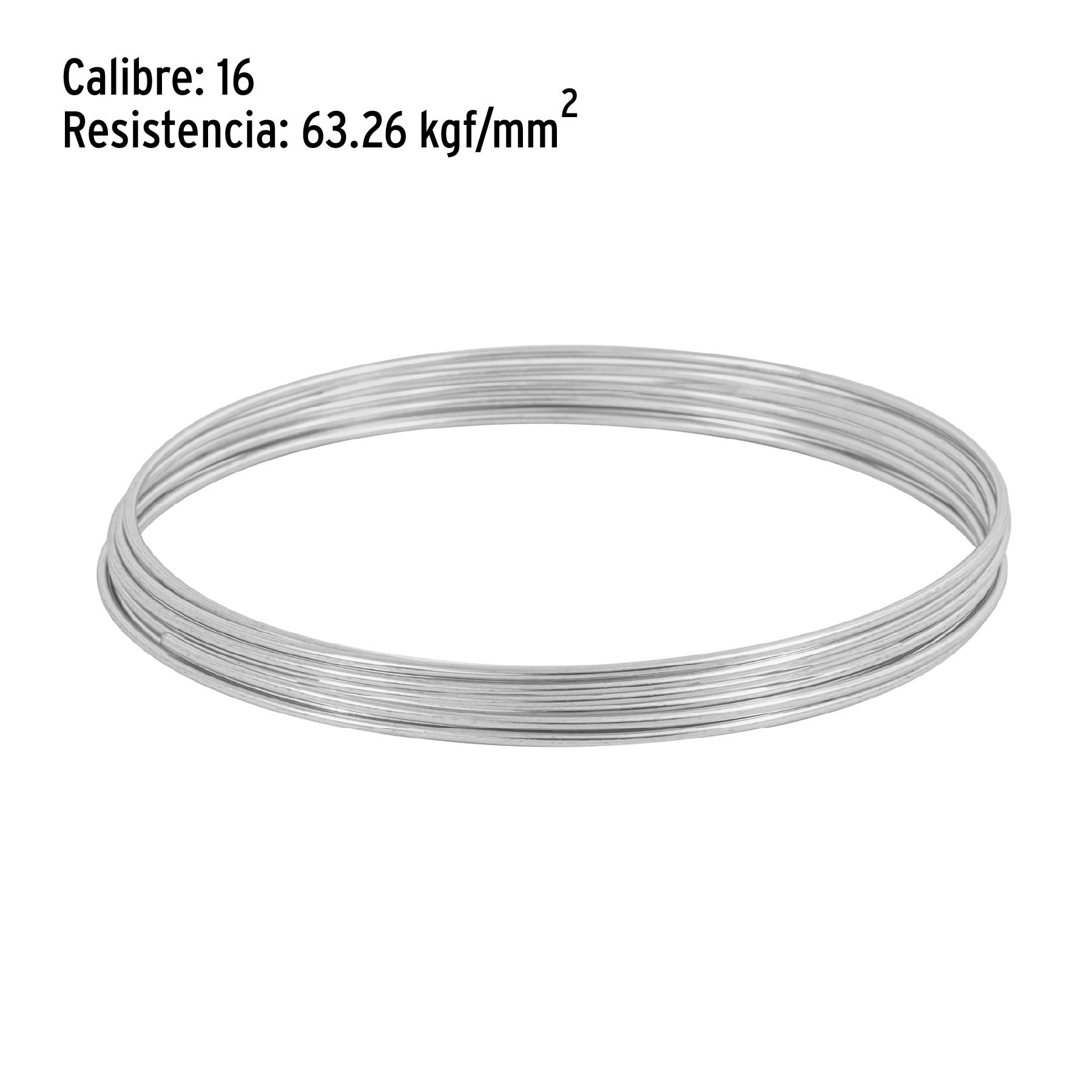 Rollo de 30 g de alambre galvanizado calibre 16, en bolsa ALG-160B 45117 MM0