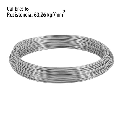 Kilo de alambre galvanizado, calibre 16, Fiero ALG-160 44467 MM0