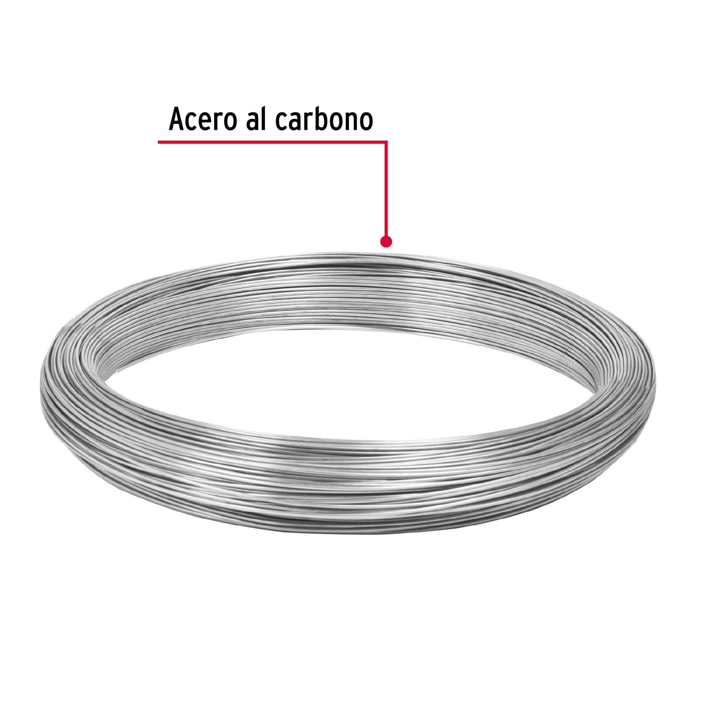 Kilo de alambre galvanizado, calibre 18, Fiero ALG-180 44468 MM0