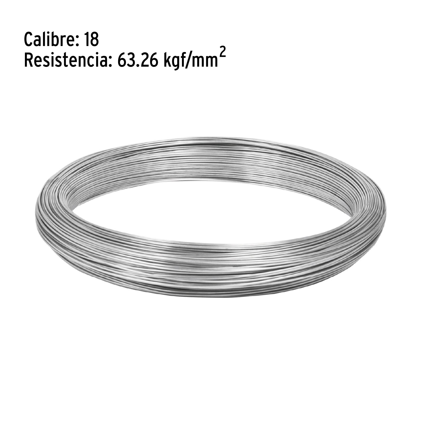 Kilo de alambre galvanizado, calibre 18, Fiero ALG-180 44468 MM0