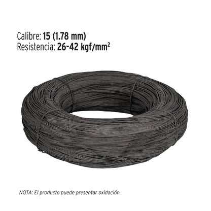 Kilo de alambre recocido calibre 15 en rollo de 60 kg, Fiero ALRE-1560 40051 MM2