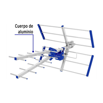 Antena aérea para TV HD, 17 elementos, Volteck ANAE-21 48124 MM0