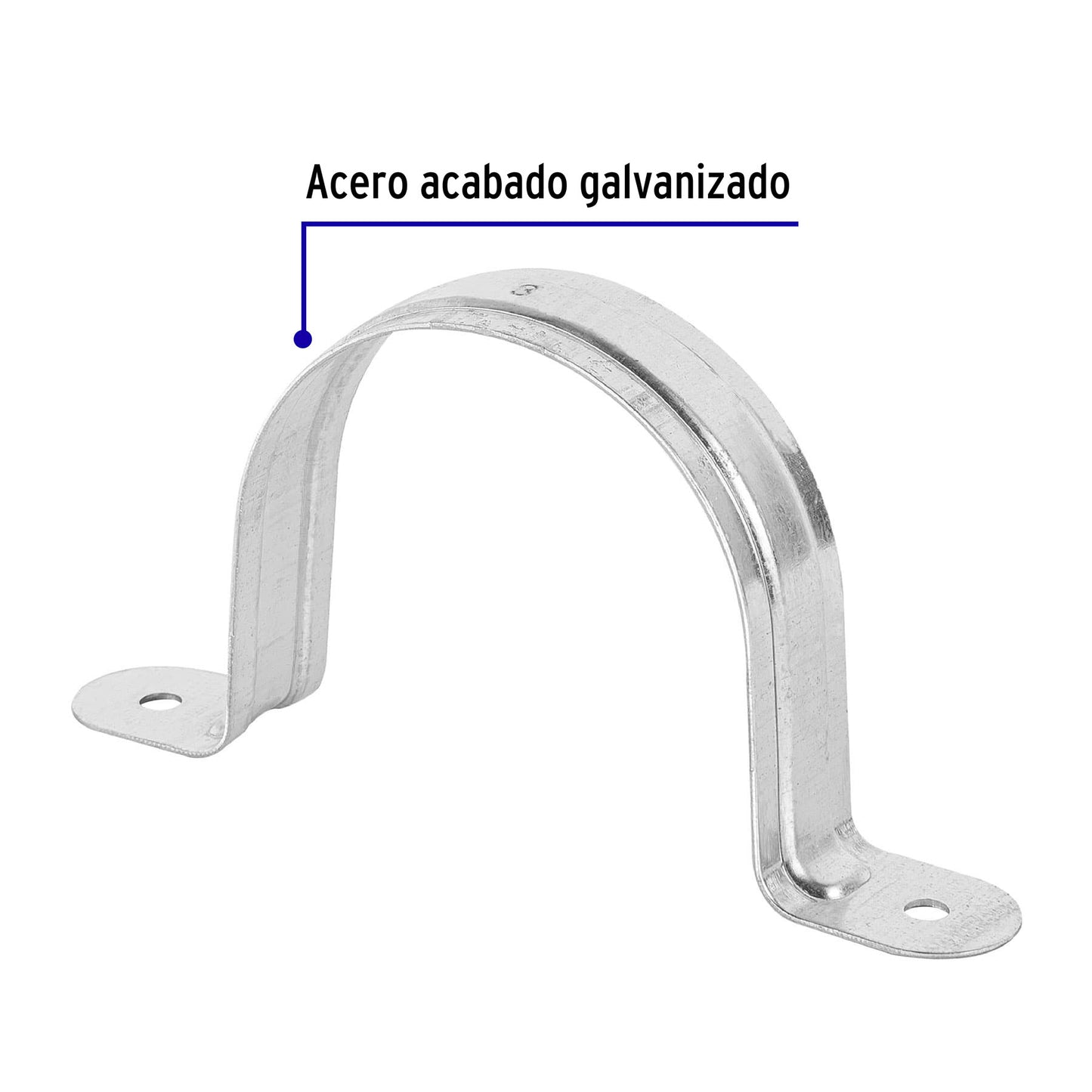 Bolsa con 5 abrazaderas 3' tipo omega para tubo, Volteck AO-3 46928 MM00