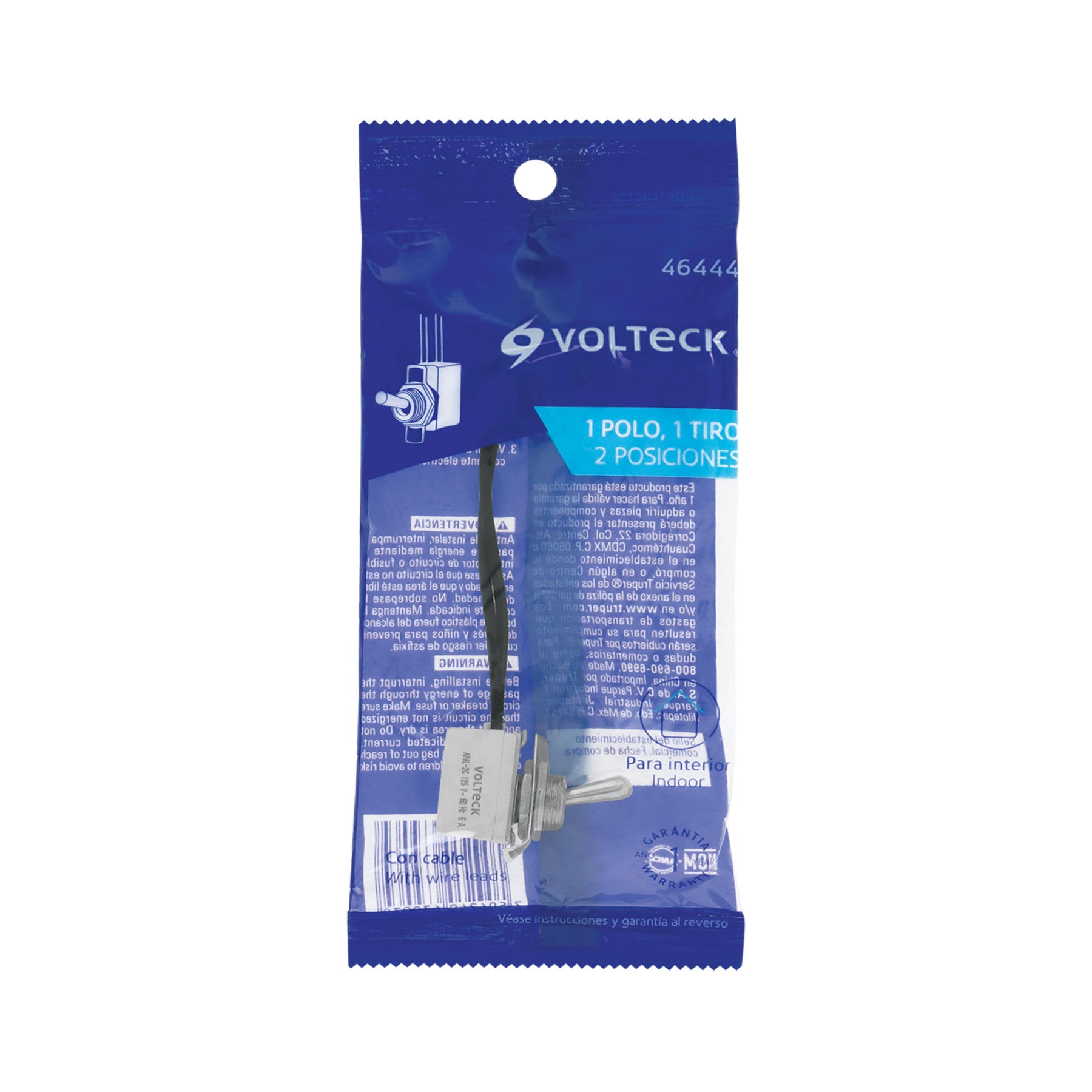 Interruptor de palanca con cable, Volteck APAL-2C 46444 MM00