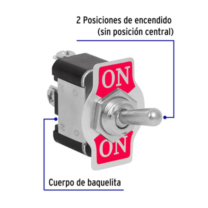 Interruptor de palanca, 3 tornillos, Volteck APAL-3 46443 MM00