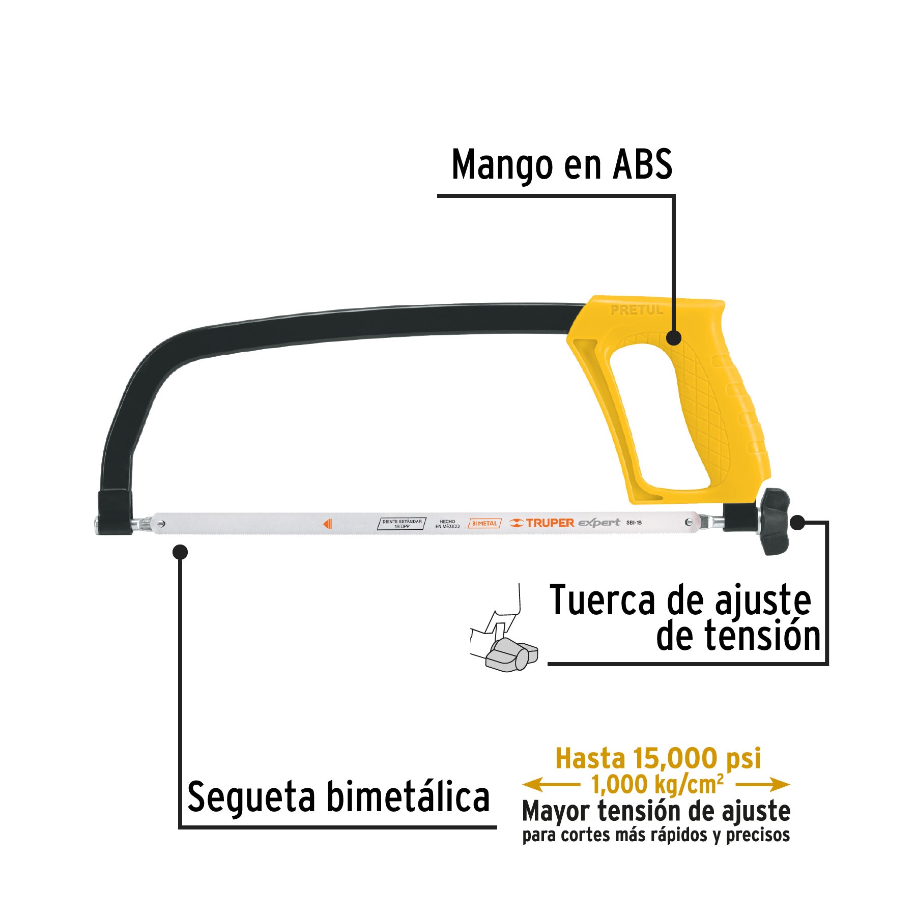 Arco 12' de solera para segueta, Pretul APS-12 20017 MM1