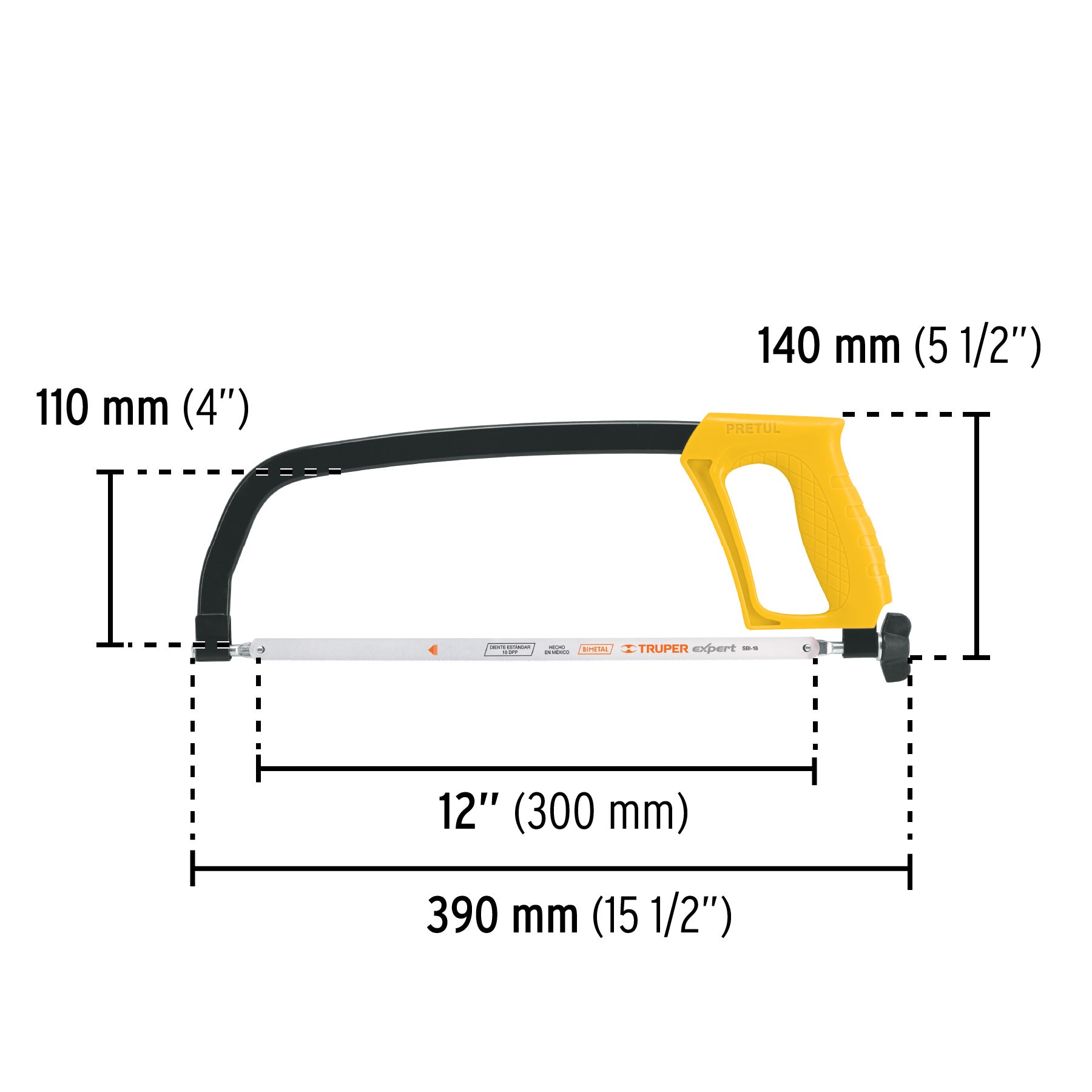 Arco 12' de solera para segueta, Pretul APS-12 20017 MM1