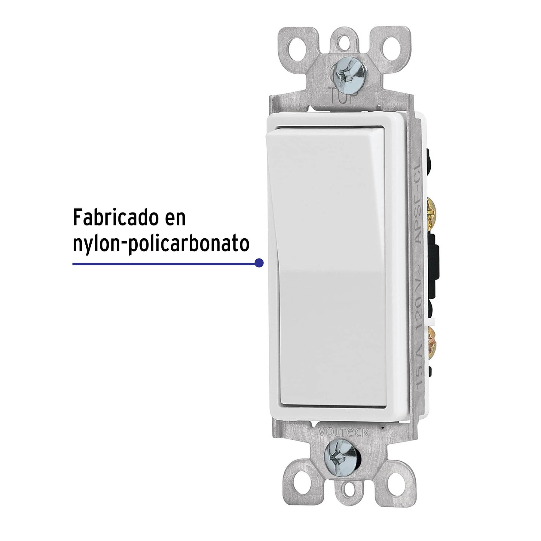 Interruptor de tres vías, línea Classic, Volteck APSE-ECL 46009 MM00