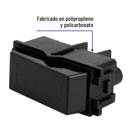 Interruptor de 3 vías, línea Italiana, color negro, Volteck APSE-EIN 47608 MM00