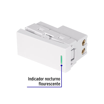 Interruptor de 3 vías blanco de 1 módulo, línea Lisboa APSE-ELB 47943 MM00